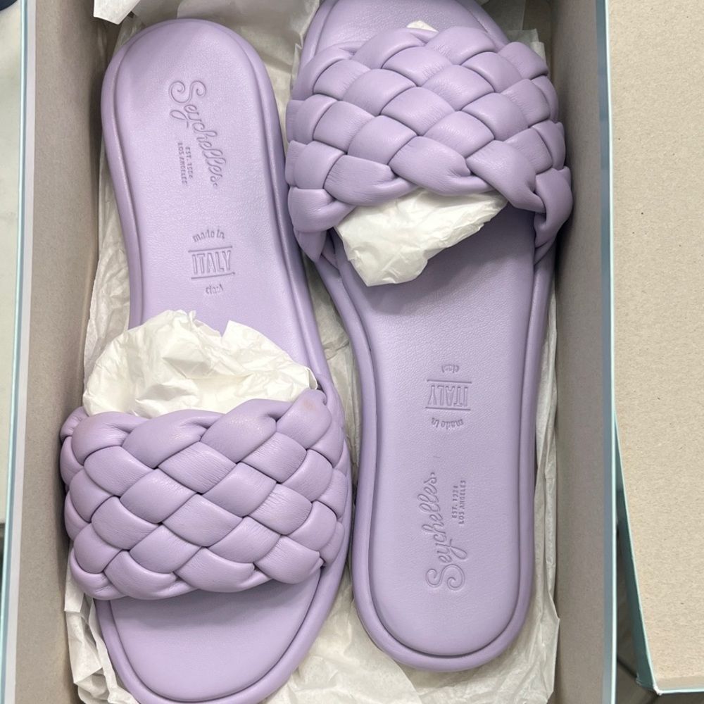 Seychelles Women's Lavender Braided Sandals size 8